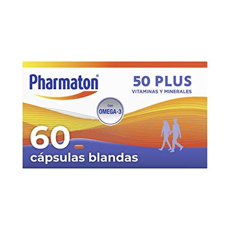 Pharmaton 50 Multivitamínico Con Omega 3 60 Cápsulas Ayuda A Mantener La Energía A Partir