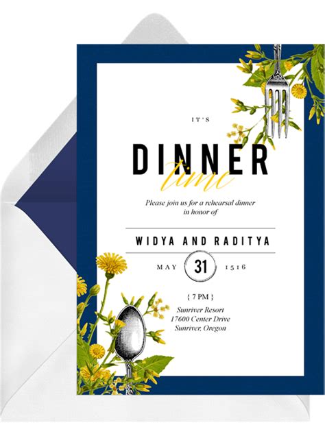 Forks And Wildflowers Invitations Greenvelope