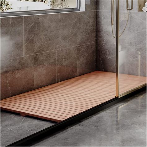 Bamboo Duckboard Bath Matnon Slip Shower Bathtub Mat