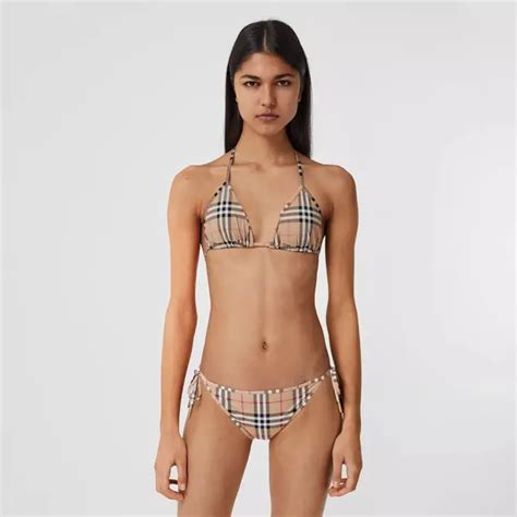 Burberry Vintage Check Triangle Bikini Where To Buy 80090081 The