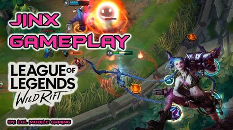 League Of Legends Wild Rift Jinx Gameplay Beta Test Youtube