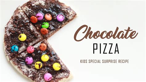 Chocolate Pizza Recipe Kids Favorite Choco Pizza By Cooking Simplified