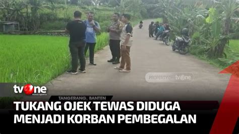 Tragis Tukang Ojek Di Tangerang Ditemukan Bersimbah Darah Di Jalan