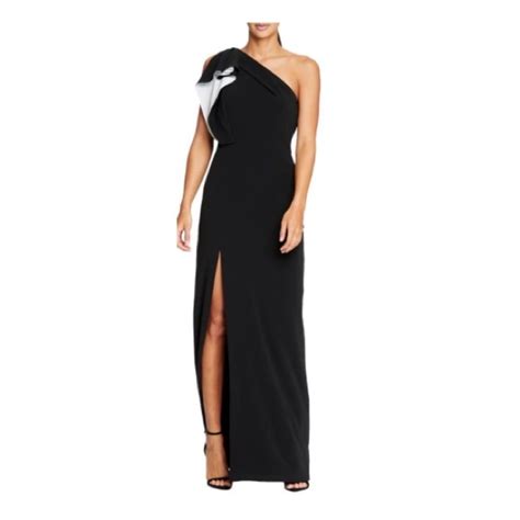 Halston Heritage Dresses Halston Heritage One Shoulder Column Gown