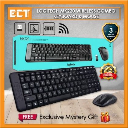 Logitech MK220 Wireless Keyboard and Mouse Combo