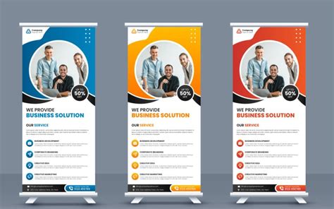 Corporate business rollup banner stand template design, modern portable ...