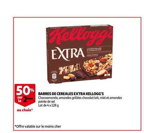 Offre Barres C R Ales Extra Kellogg S Chez E Leclerc