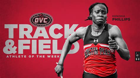 Apsus Kenisha Phillips Earns Fifth Straight Ovc Female Track Athlete