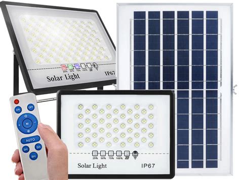 Naświetlacz Solarny LED 100W IP67 do Ogrodu Garażu DecNasSol60W