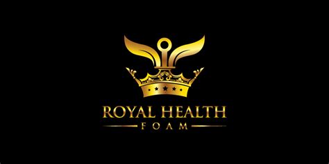 Feminine Elegant Royal Logo Design For Royal Health Foam By Debdesign