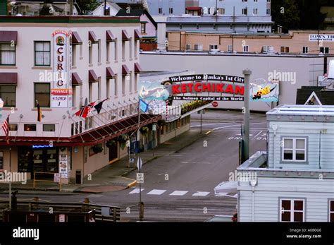 Downtown Ketchikan Alaska United States Stock Photo - Alamy