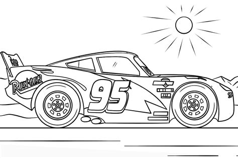 Lightning McQueen Coloring Pages - Coloring Pages