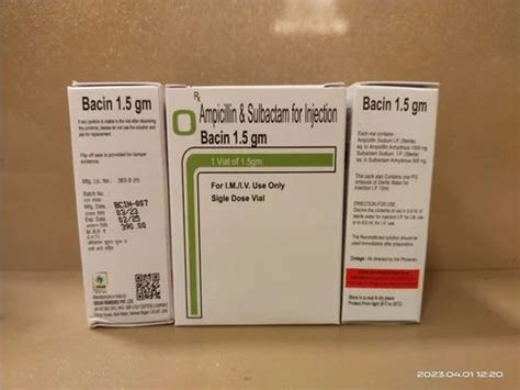 Ampicillin 1000 Mg Sulbactam 500 Mg Inj At Rs 25piece Wanwadi Pune