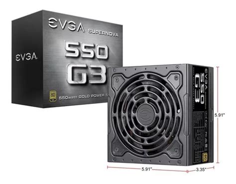 Fuente De Poder Certificada 550w G3 Gold Evga Modular MercadoLibre