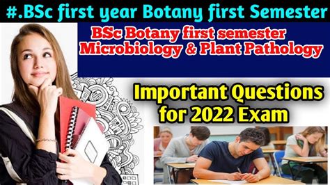 Bsc First Year Botany First Semester Important Question Paper For Exam