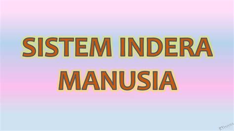 Ppt Sistem Indera Pptx