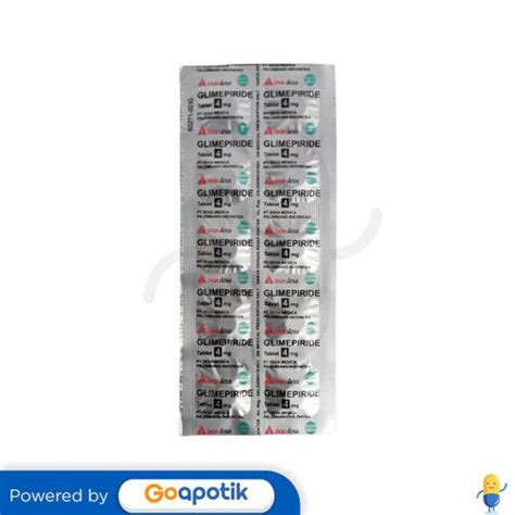 GLIMEPIRIDE OGB DEXA MEDICA 4 MG STRIP 10 TABLET DIABETES Kegunaan