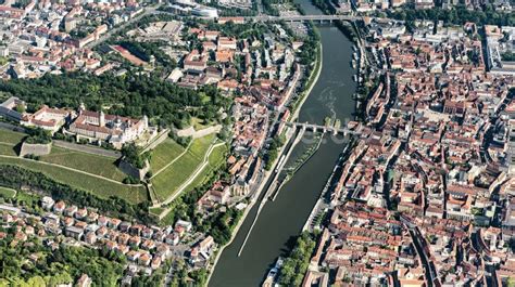 Luftbild W Rzburg Festung Marienberg Ber Dem Main In W Rzburg Im