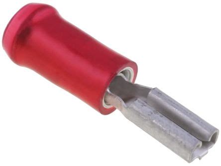 Te Connectivity Pidg Faston Series Red Insulated Crimp