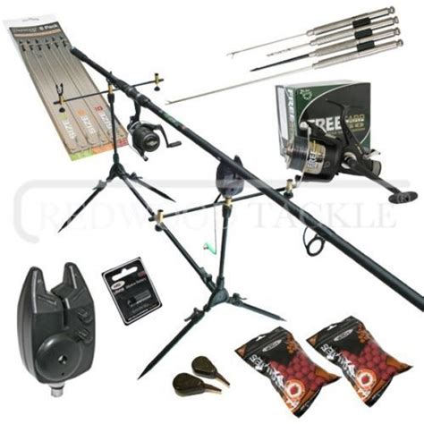 Carp Fishing Starter Set Up Kit Rod Reel Alarm Rod Pod Bait Tools