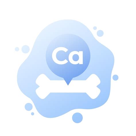 Premium Vector Calcium For Bones Vector Icon