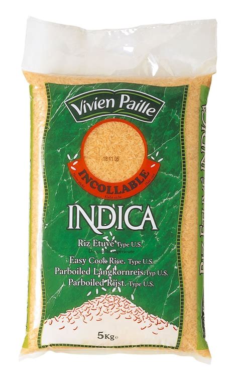 Vivien Paille Riz long Indica sac 5kg Riz Good épices