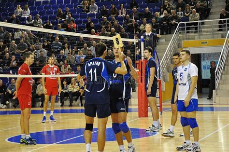 Competiciones Del Voleibol Imagen De Archivo Editorial Imagen De