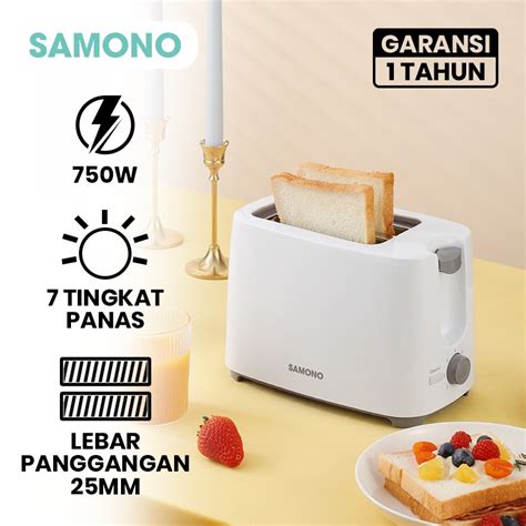 Jual Samono W Toaster Pemanggang Roti Listrik Bread Toaster