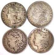 Group Of 4 O Morgan Silver Dollars Matthew Bullock Auctioneers