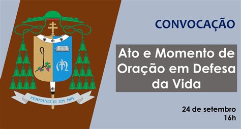 Dom Moacir convoca católicos para Ato e Momento de Oração em Defesa da