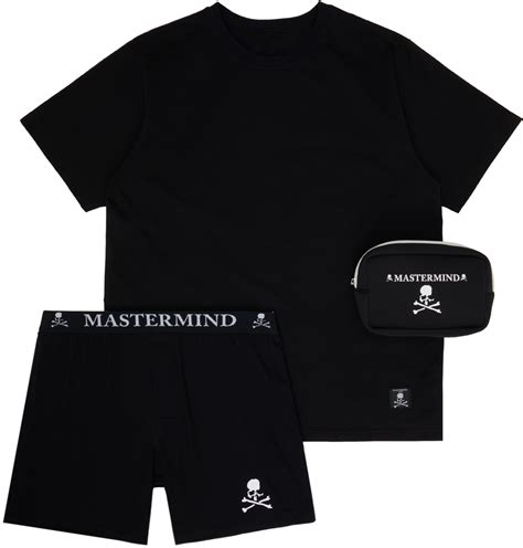 MASTERMIND WORLD Black Briefs T Shirt Set SSENSE Canada