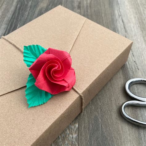 Origami Rose Gift Wrapping Gift Wrapping Love