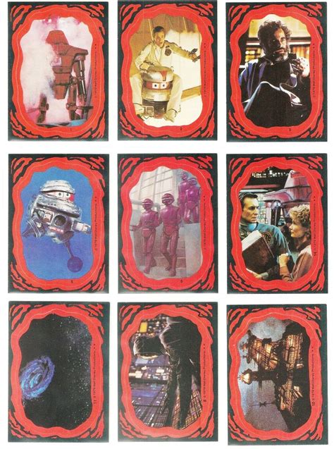 Disney S The Black Hole Complete Set 22x Sticker Cards Topps 1979