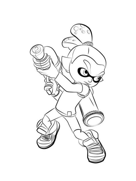 Splatoon Coloring Pages Free Printable And Easy To Color