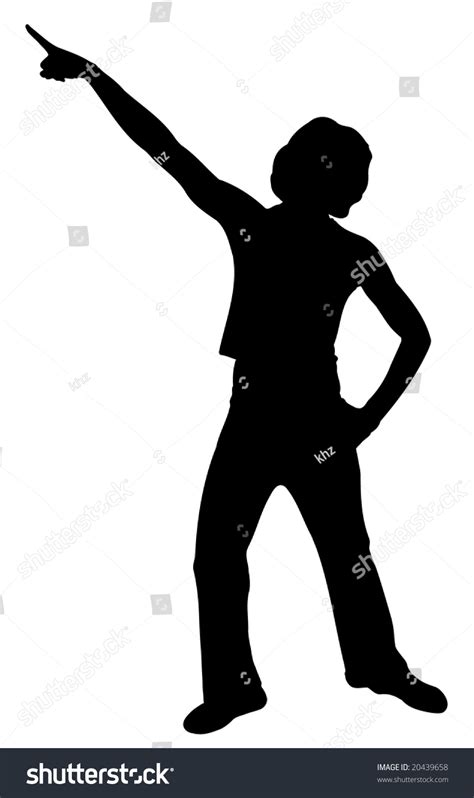 Retro Style Dancing Man Vector Silhouette Stock Vector (Royalty Free) 20439658 | Shutterstock