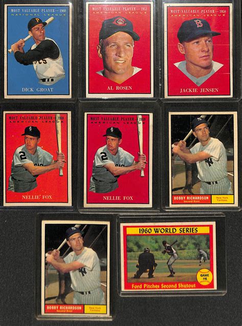 Lot Detail Lot Of 225 1961 Topps Baseball Cards W Bob Gibson