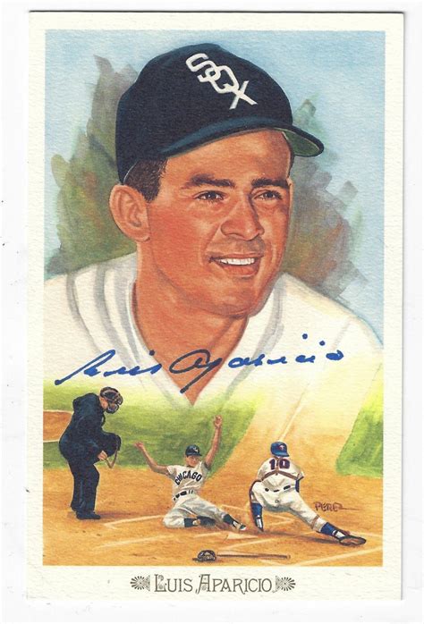 Luis Aparicio Autographed Signed Chicago White Sox Perez Steele