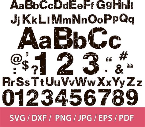 Distressed Alphabet Svg Grunge Alphabet Distressed Letters Etsy