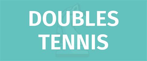 DOUBLES TENNIS Game Rules - How To Play DOUBLES TENNIS