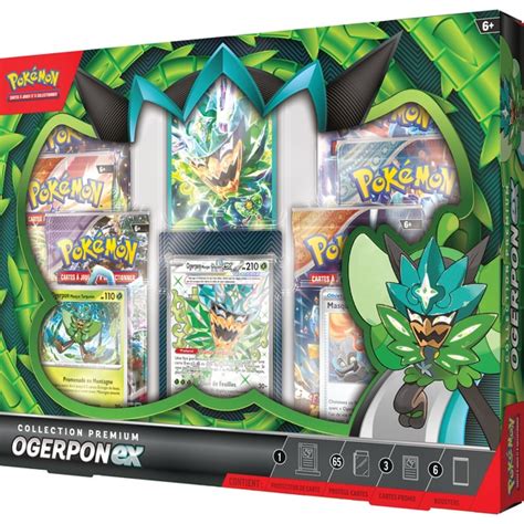 Coffret Pokémon Collection Premium Ogerpon Ex Asmodée King Jouet