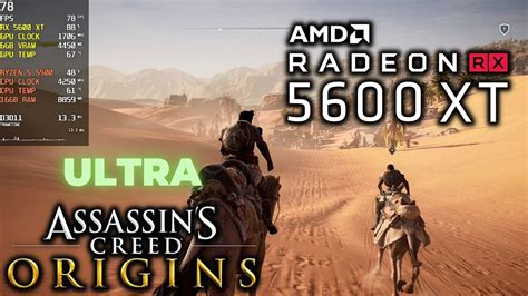 Assassin S Creed Origins RX 5600 XT RYZEN 5 5500 16GB RAM FPS