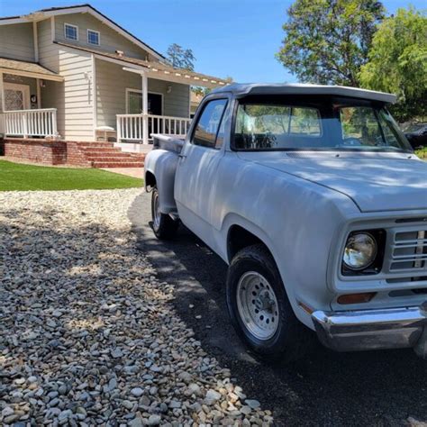 1974 Dodge D100 Utiline Pickup Grey Rwd Automatic New Parts Shortbed Stepside Classic Dodge