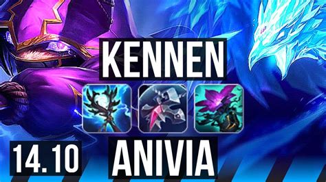 Kennen Vs Anivia Mid Games Kr Master Youtube