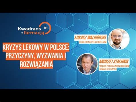 34 Kwadrans z farmacją Andrzej Stachnik kryzys lekowy w Polsce