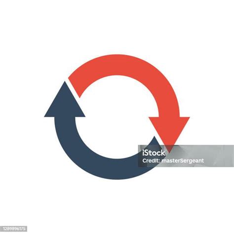 두 개의 둥근 화살표 벡터 아이콘 화살표에 대한 스톡 벡터 아트 및 기타 이미지 화살표 원형 아이콘 Istock