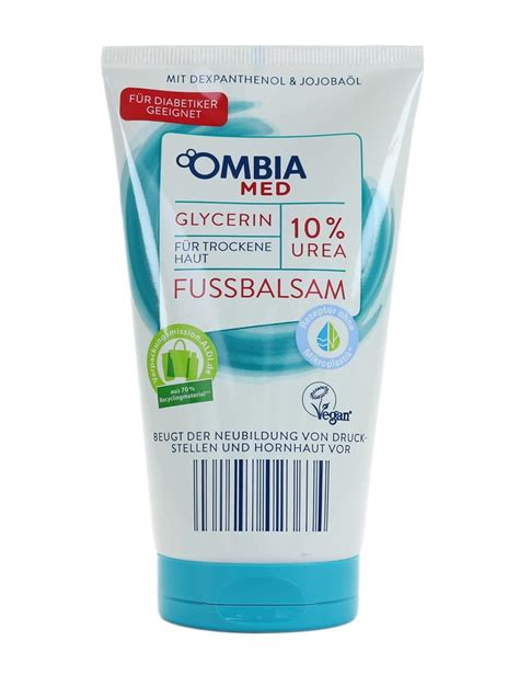 Ombia Med Fußbalsam 10 Urea mit Dexpanthenol Jojobaöl Glycerin