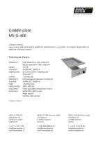 Elektroherdplatte MS G 40E MENU SYSTEM AG Profi