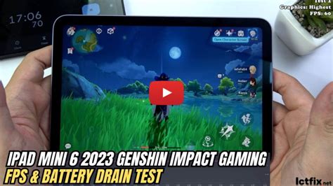 Ipad Mini Genshin Impact Gaming Test Highest Setting Fps