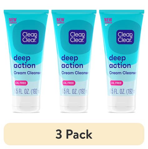 Clean Clear Oil Free Deep Action Cream Facial Cleanser Fl Oz