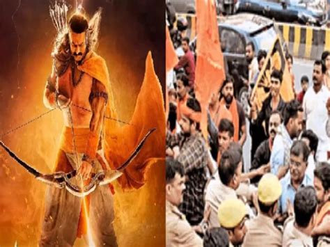 Protest Against Film Adipurush Posters Torn In Varanasi Complaint Filed